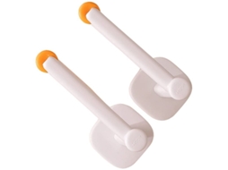 Linjou 2 Piezas Suporte De Parede Telescópico Organizador Porta-cintas Colar Laranja