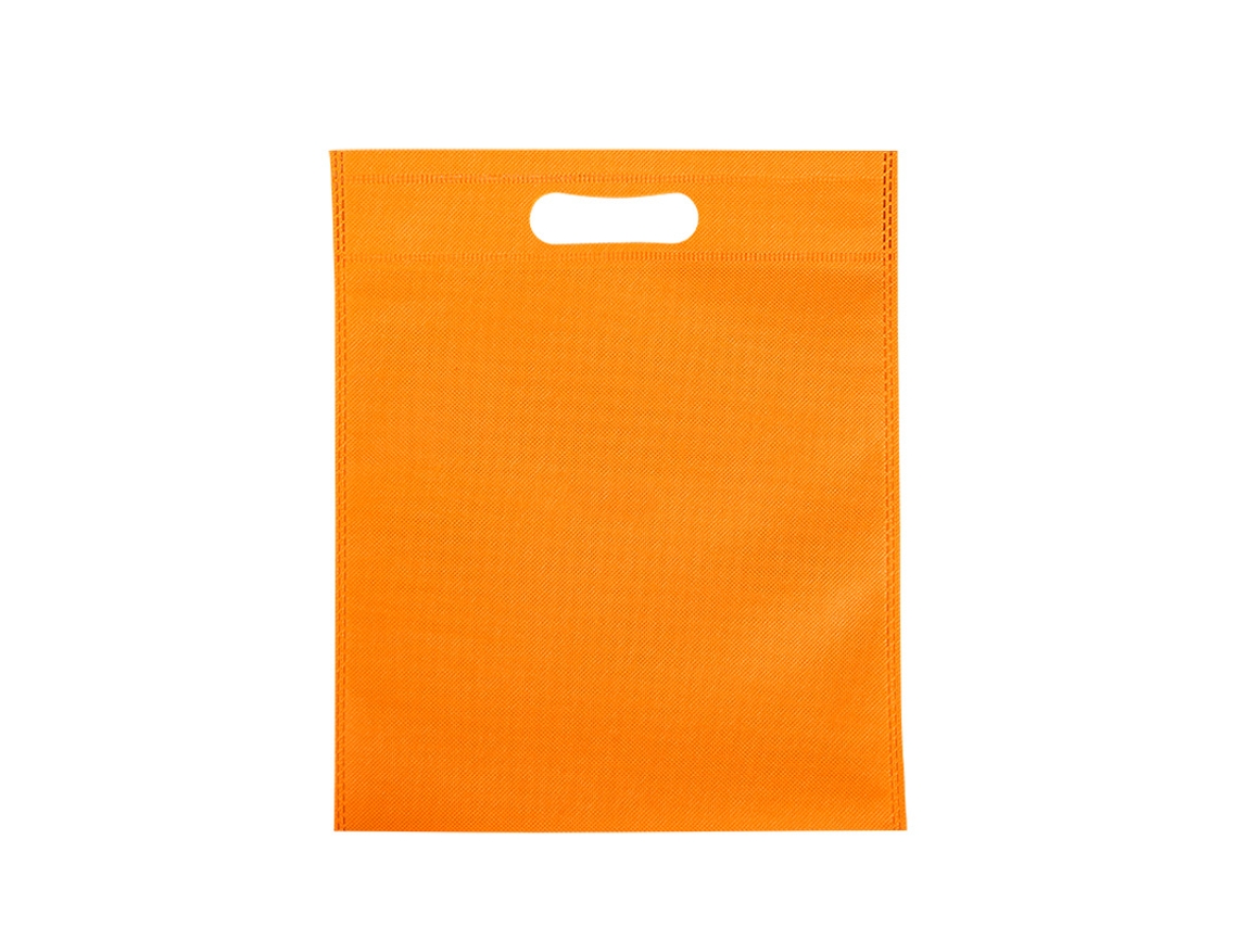 50 Bolsas Não Tecidas Ecológicas Boca Plana Laranja S/MARCA