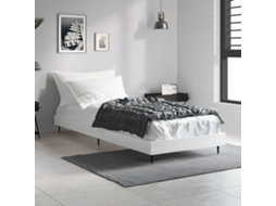 Estrutura De Cama 75x190 Cm Derivados De Madeira Branco
