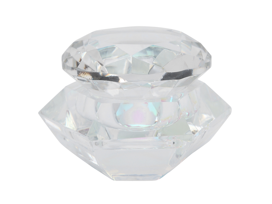 Recipiente De Polvo E Líquido Acrílico Para Unhas Artísticas Copo De Cristal Transparente Ferramenta De Manicure Portátil