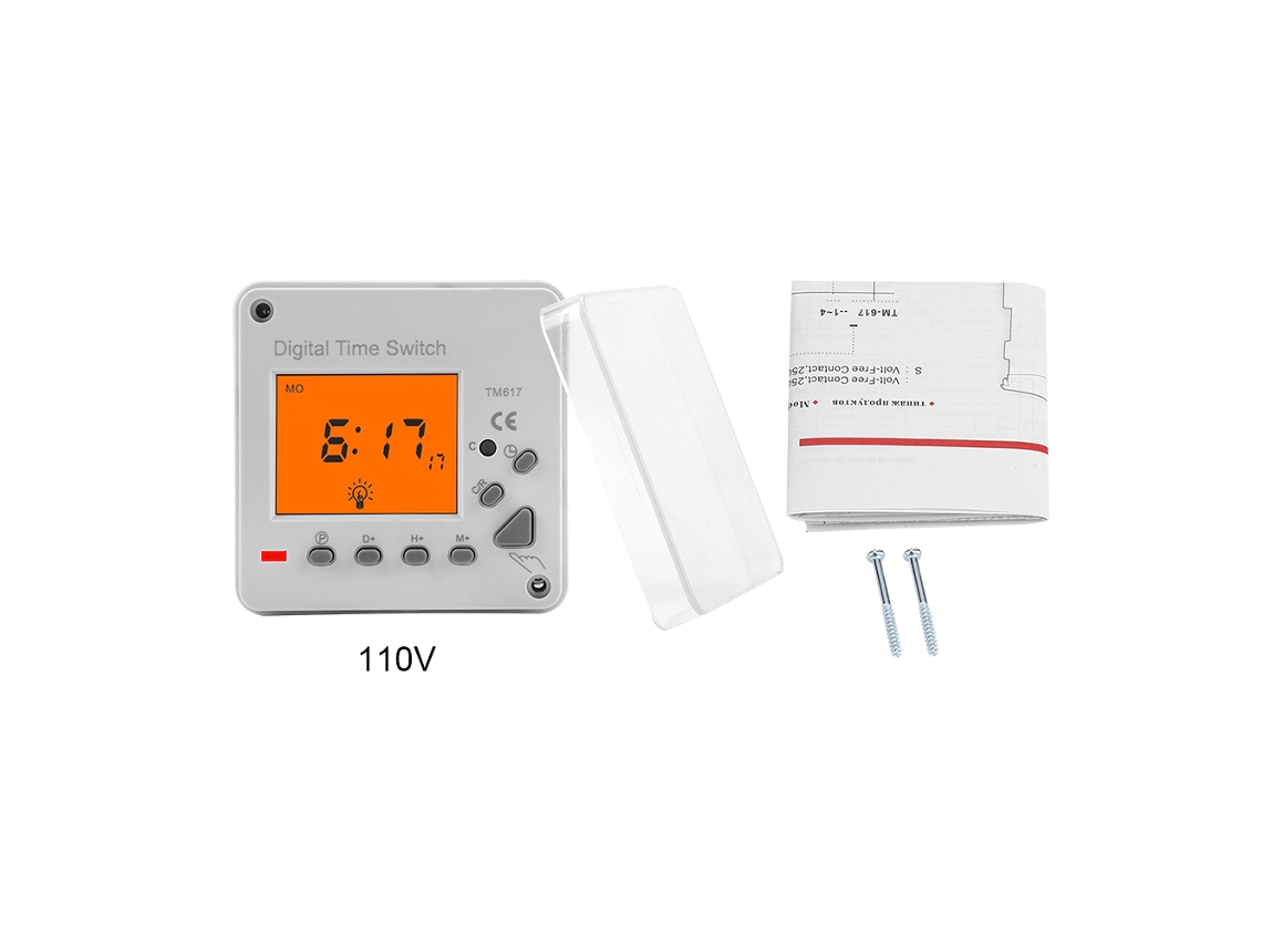 Temporizador digital durável Primerox, com tela iluminada, 110V, programável | S/MARCA