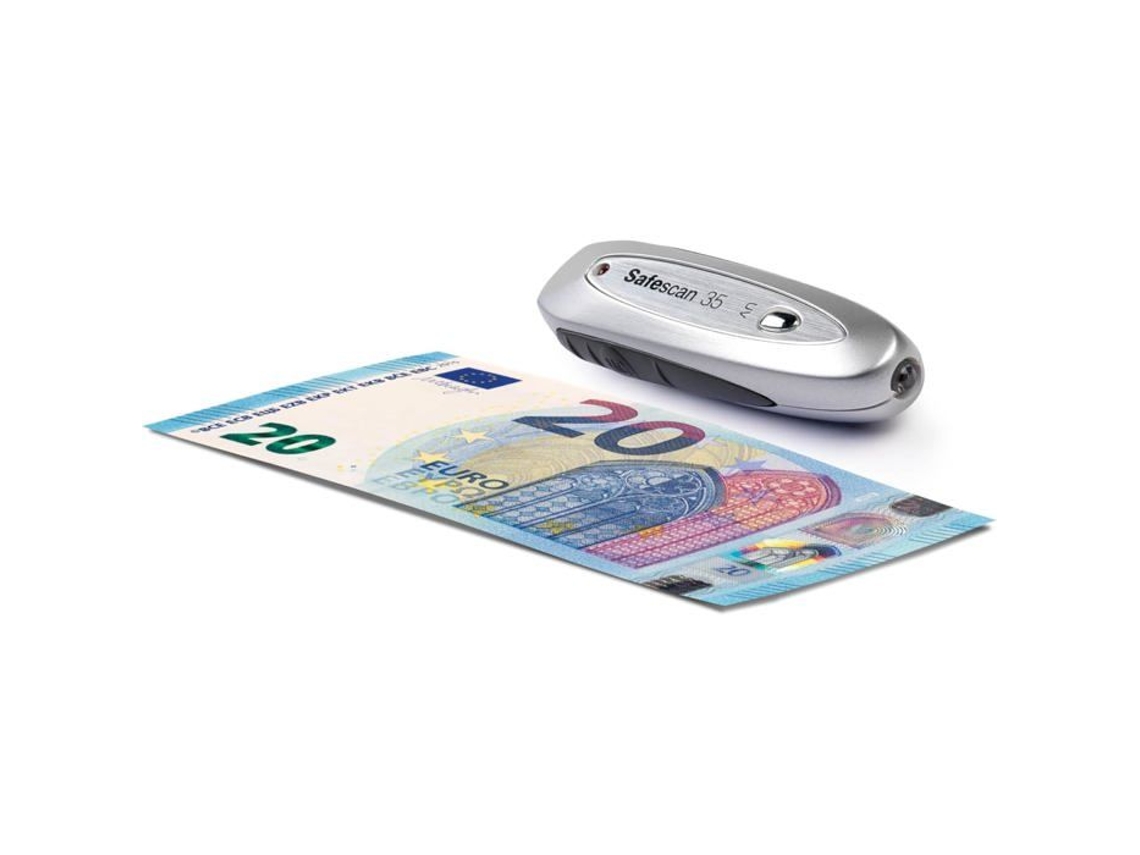 Detector portátil de falsificações Safescan 35 para verificação de notas, cartões bancários e documentos de identidade. Detector UV para Nouv5 Sss.
