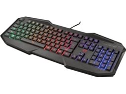 Teclado Gaming TRUST GXT 830-RW Avonn (Membrana - Alemão - Preto)