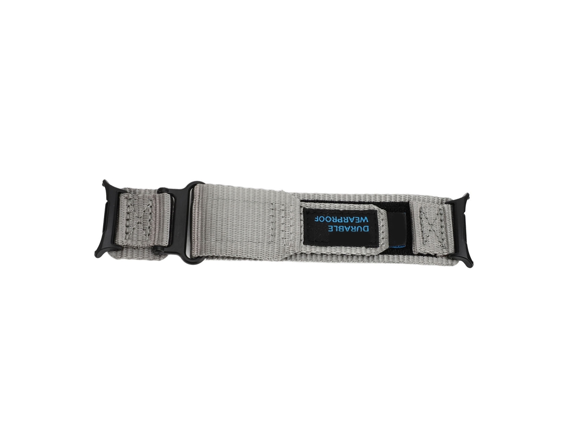 Cinto De Nylon Ajustável Para Galaxy Watch 7 Ultra 47mm Cinza