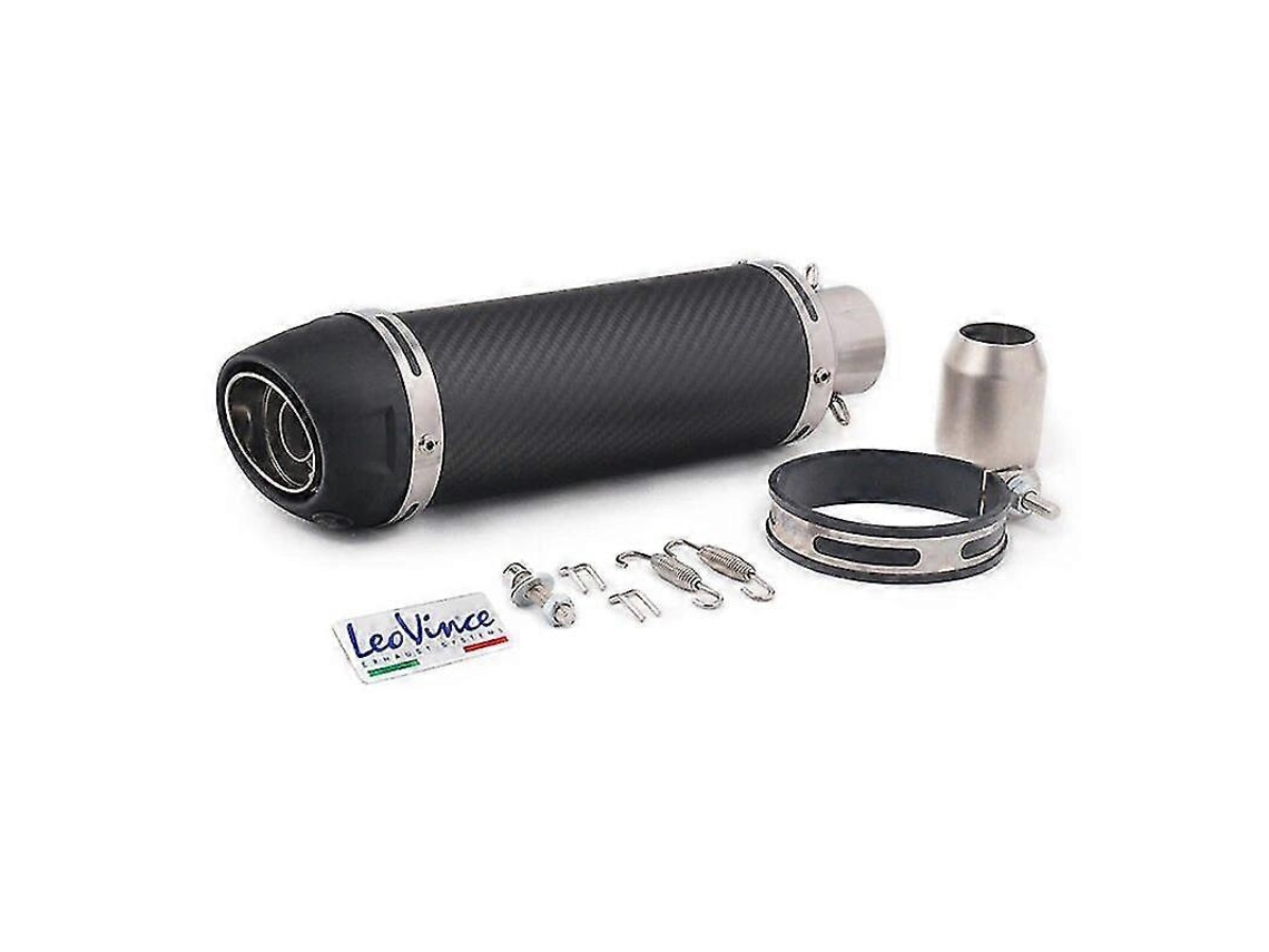Exaustor Universal Moto Leovince Fibra Carbono E Mark Honda Yamaha Kawasaki R1 R3