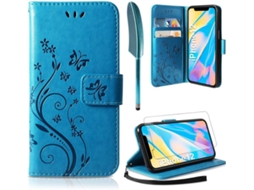 Capa iPhone 12HONGWE. Livro Azul