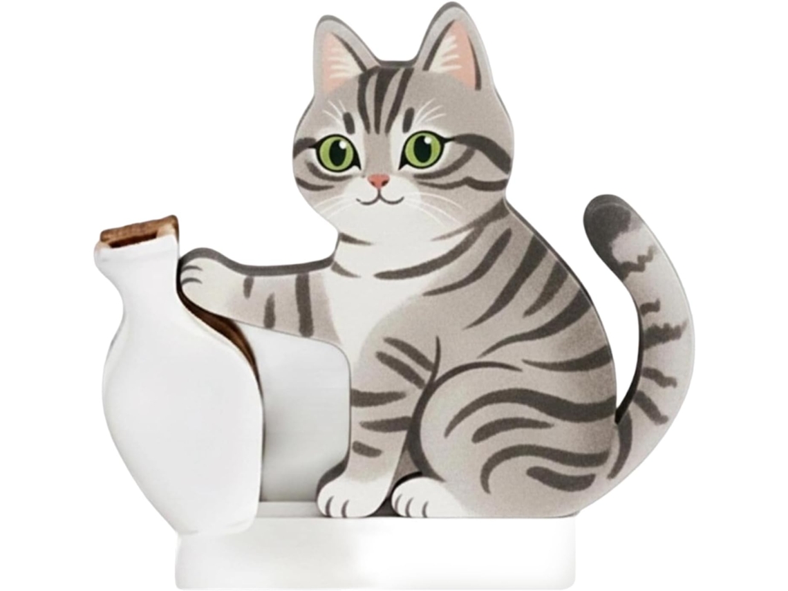 Decoração Magnética Para Geladeira Com Porta De Gato | Vaso/garrafa De Lembrança Magnética