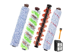 Para bissell crosswave 1866 1785 2052 1713 2225 aspirador de pó 4 peças escovas rolo 1 filtros 1 escova de limpeza