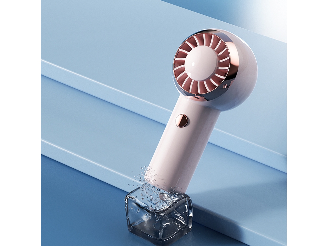 Mini ventilador Portátil Usb com Hélice Axial Rosa