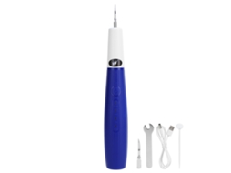 Escova Elétrica Ultrassônica para Limpeza Bucal com 3 Velocidades e Iluminação Led Azul