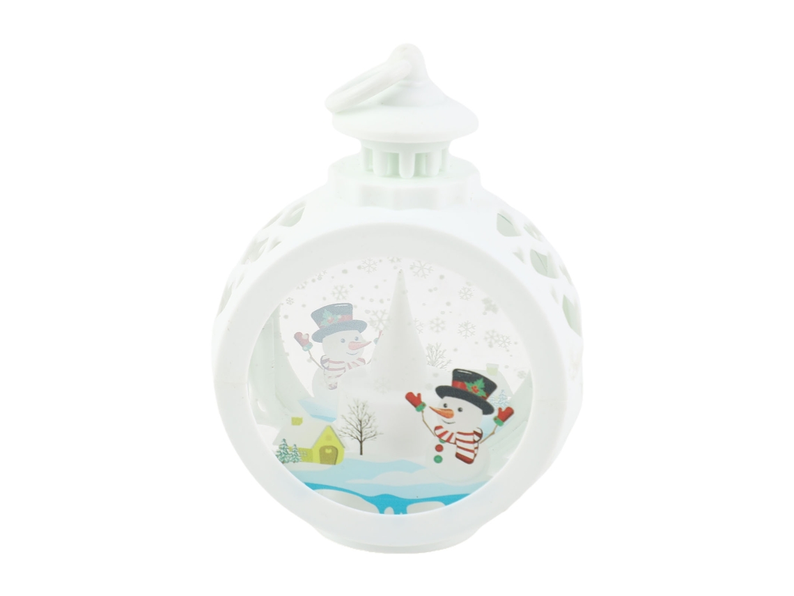 Luz de Vela Led Redonda Retrô Pequena Vidro Plástico Decoração Natal Casa | S/MARCA