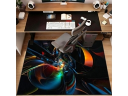 Tapete Gamer Cadeira Escritório Protetor Piso Antiderrapante 60 X 90 Cm Piso Laminado Parquet Pisos Rígidos,