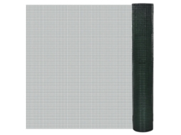 Vidaxl Cerca Arame P/ Galinheiro C/ Revestimento Pvc 10x1 M Aço Verde