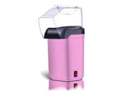 Máquina De Pipoca A Ar Quente Com Bandeja Para Derreter Manteiga, Pipoca Rápida Com Óleo Para Lanches Saudáveis, Rosa