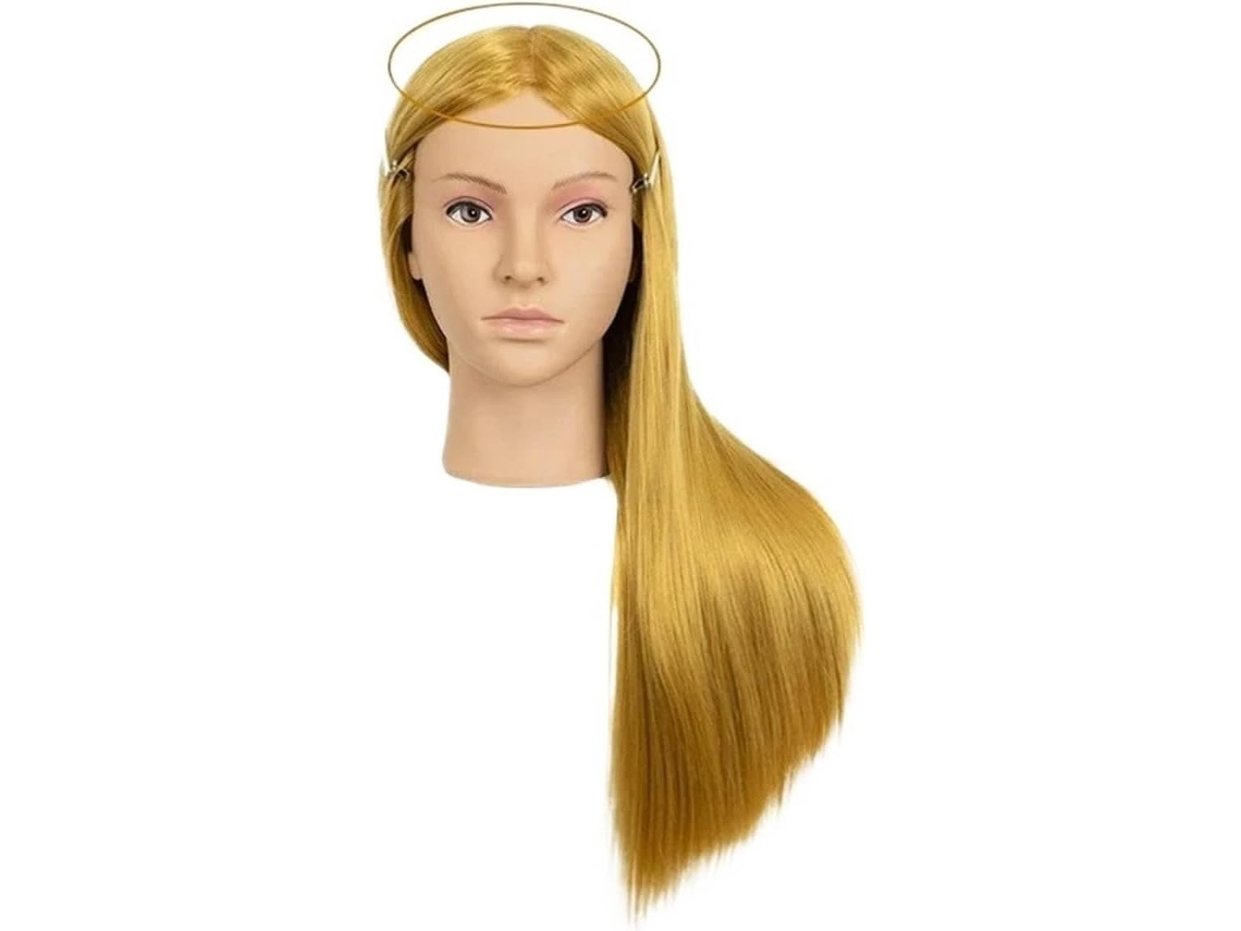 Cabeça de Manequim SFUSHOS com Cabelo Natural para Penteados