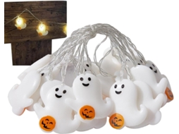 Luz Decorativa De Halloween 2 Metros Com 10 Leds, Funciona A Bateria