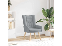 Vidaxl Poltrona Cinzento-claro 63 X 67 X 94 Cm Tecido E Contraplacado