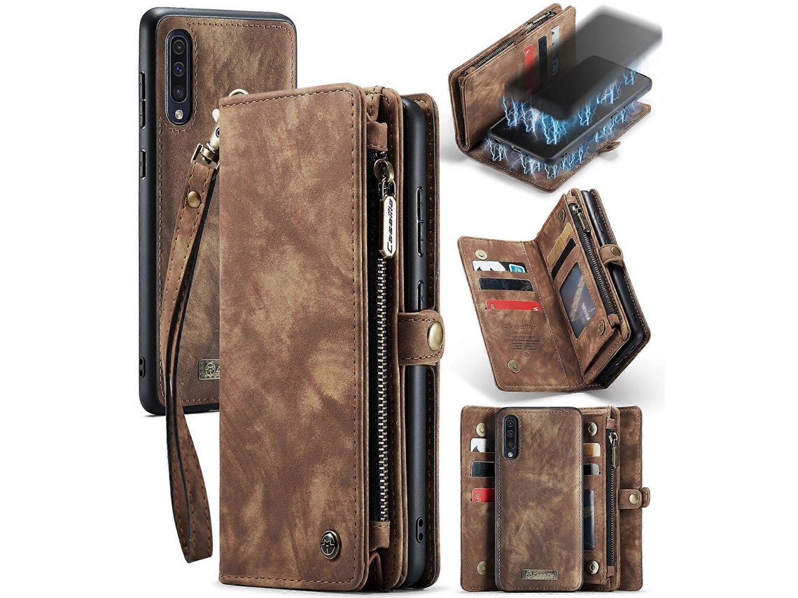 Caseme-008 Para Samsung Galaxy A30s/a50s/a50 Capa Flip De Couro Multifuncional Removível