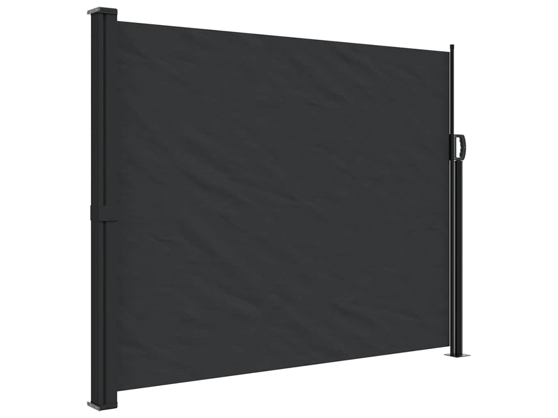 Toldo lateral retrátil VIDAXL preto