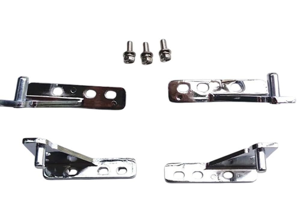 Conjunto De Dobradiças Liga Zinco Para Refrigerador 4 Peças, Distância Entre Eixos De 35mm, Para Substituição De Portas