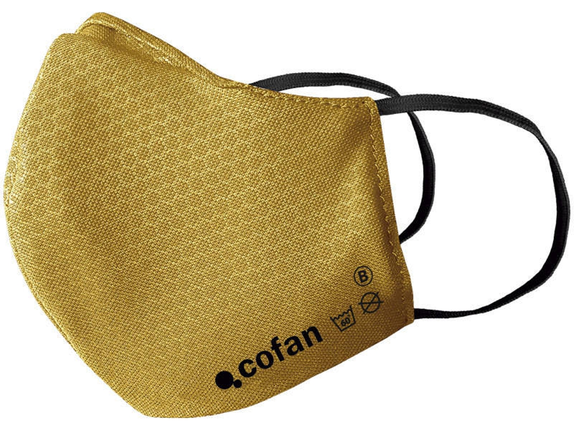 Máscara de Proteção COFAN Textil Reutilizável Adulto Amarelo