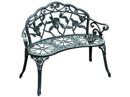 Banco Jardim Parque 2 Lugares Metal 100x54x78cm VELTRIX