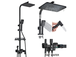 Conjunto De Chuveiro Digital, Botão De 4 Funções, Temperatura Constante, Montagem Na Parede,termostático C Oem