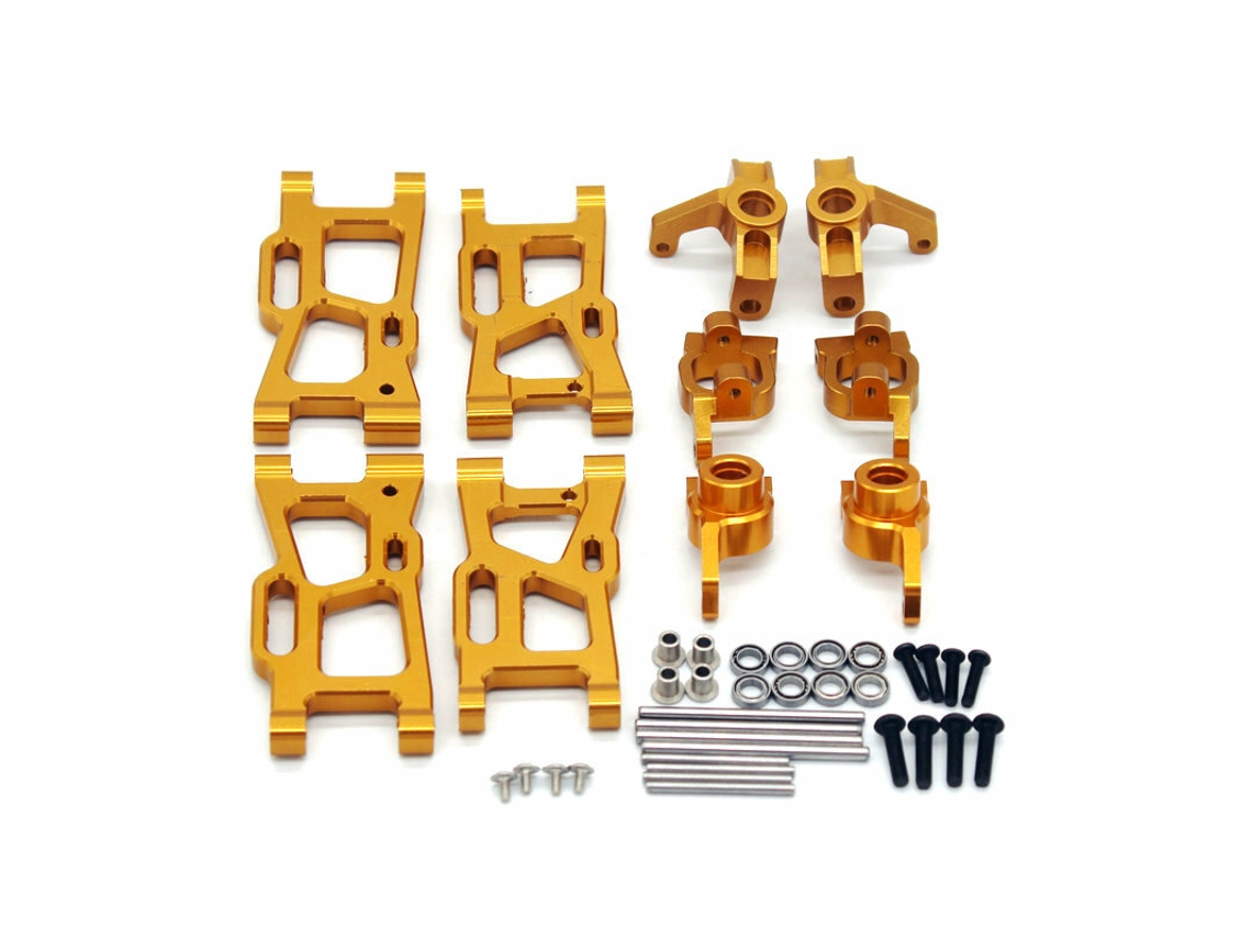 Azulwltoys 1/14 144001 Suporte de Direção Traseiro em Metal para Carro Rc Peças para Banco C MDUG