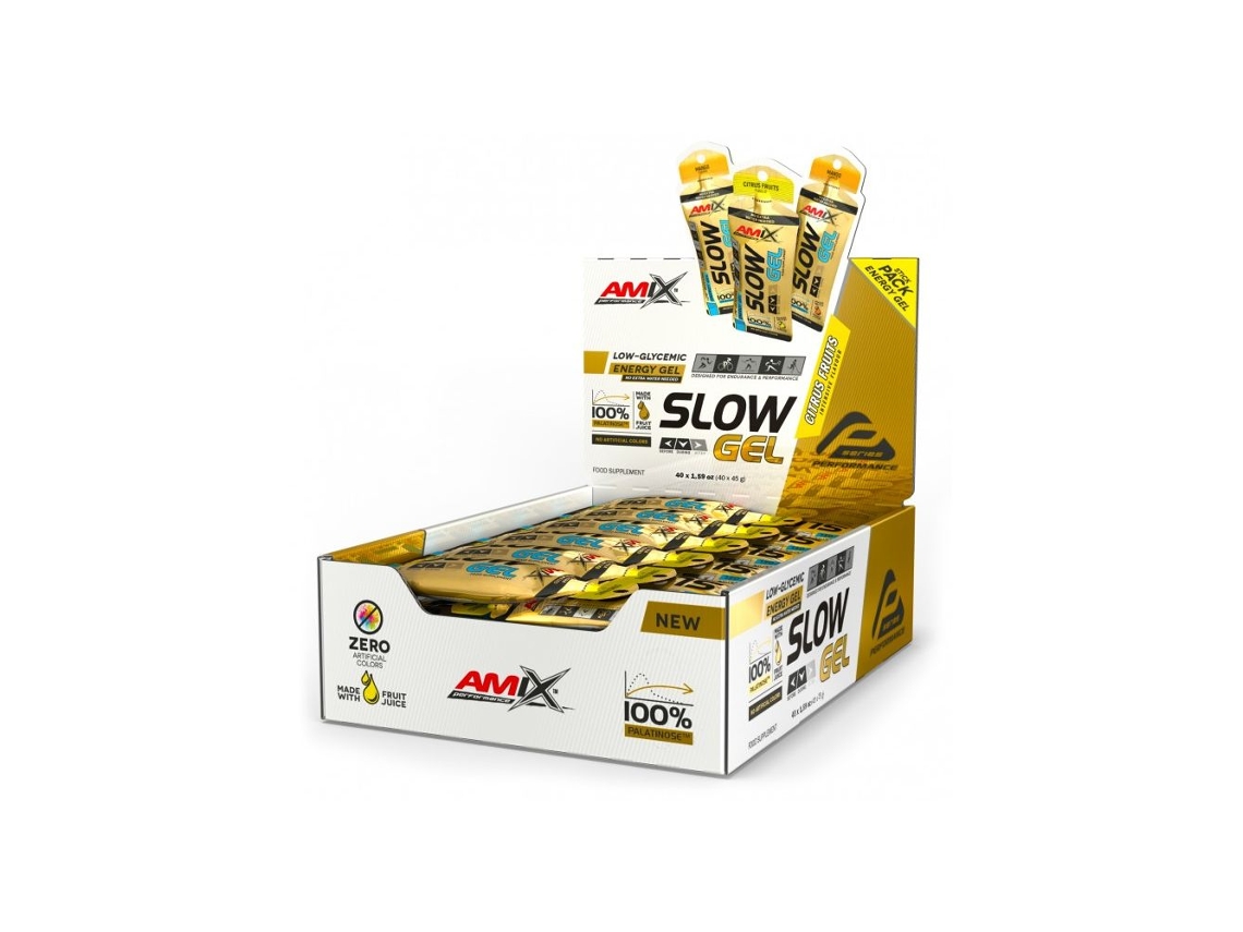 Slow Palatinose Gel Energético 40X45G AMIX Performance Citrinos
