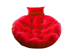 Coussin De Siège Pour Balançoire En Polyester Et Éponge Avec Repose-tête Confortable Et Zip Lavable Vermelho