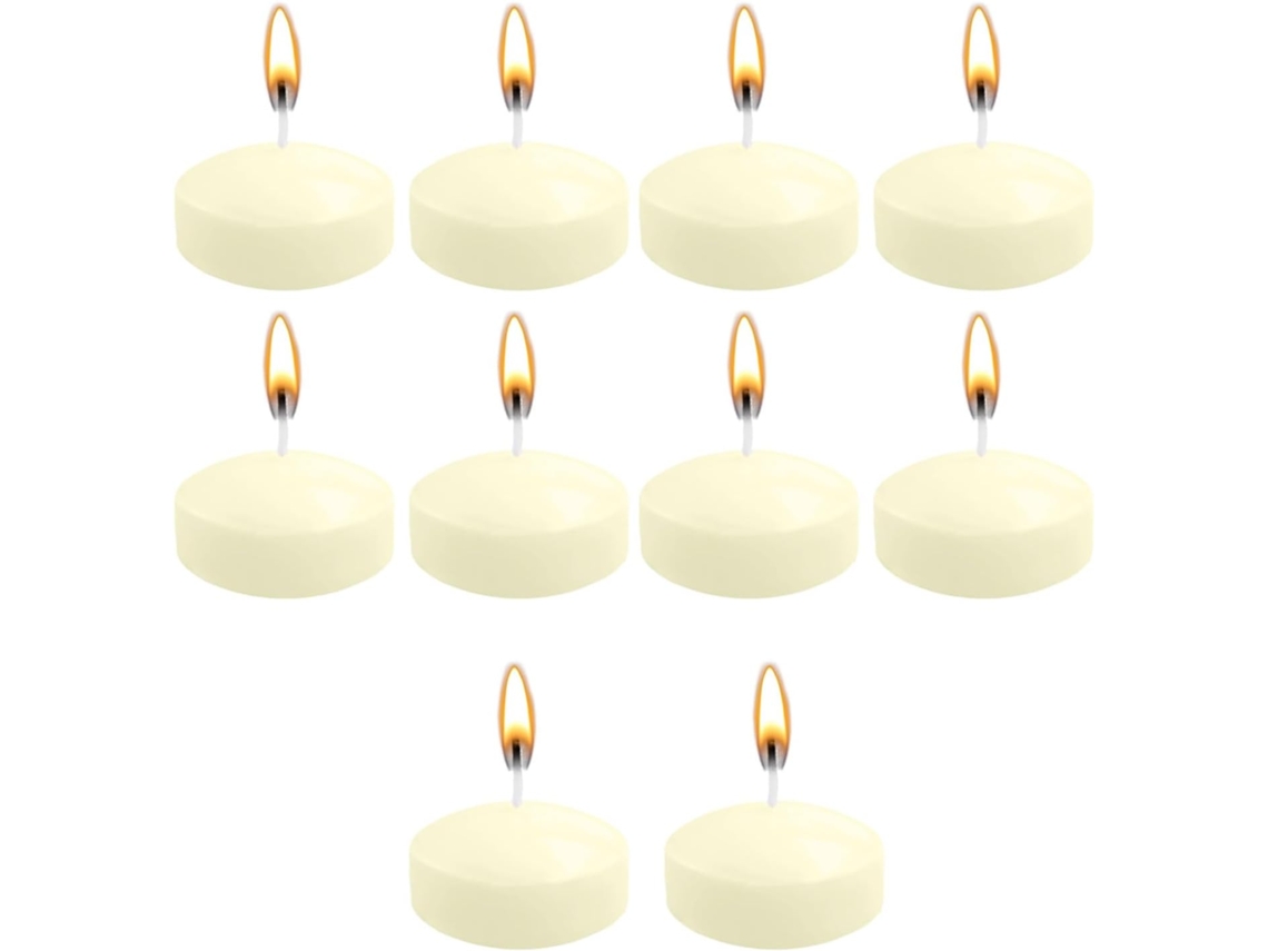 10 Velas Flutuantes Sem Perfume Para Casamentos, Piscinas E Banheiras, Elegantes Centros De Mesa Decorativos