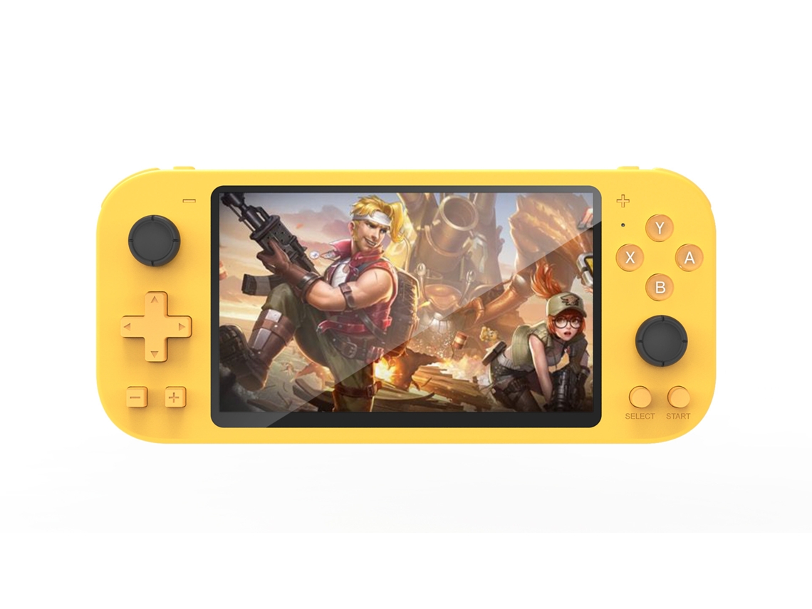 Console Portátil 5 Polegadas 8gb Ram 2500 Jogos Gratuitos (amarelo)