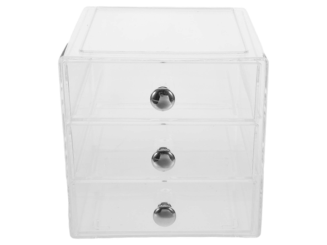 Caixa De Armazenamento De Mesa Multicamadas De Acrílico Para Artesanato 17,3x17x17 Cm Olysi Shop