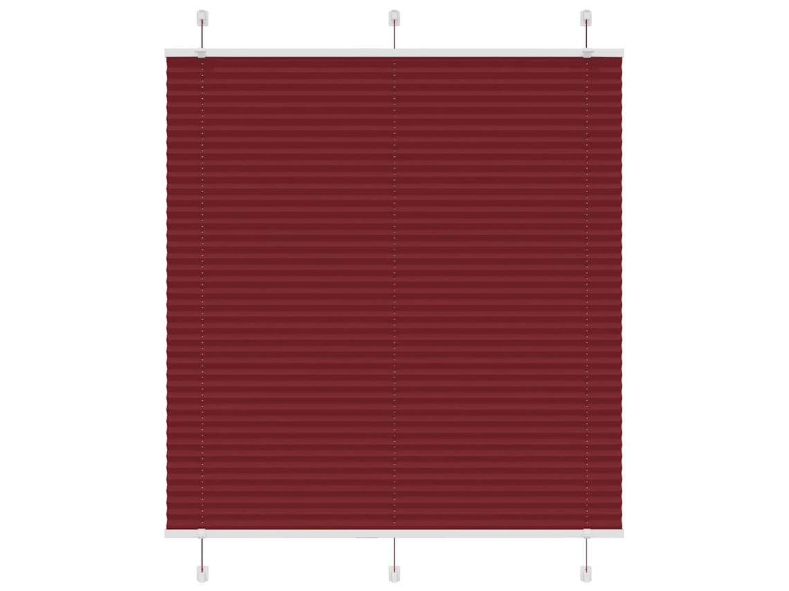 Pleated Blind, Pleated Blinds Vidaxl Vermelho Poliéster (115 X 100 Cm)