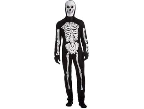 Fato de Homem  Esqueleto Encapuçado (Tam: XL)