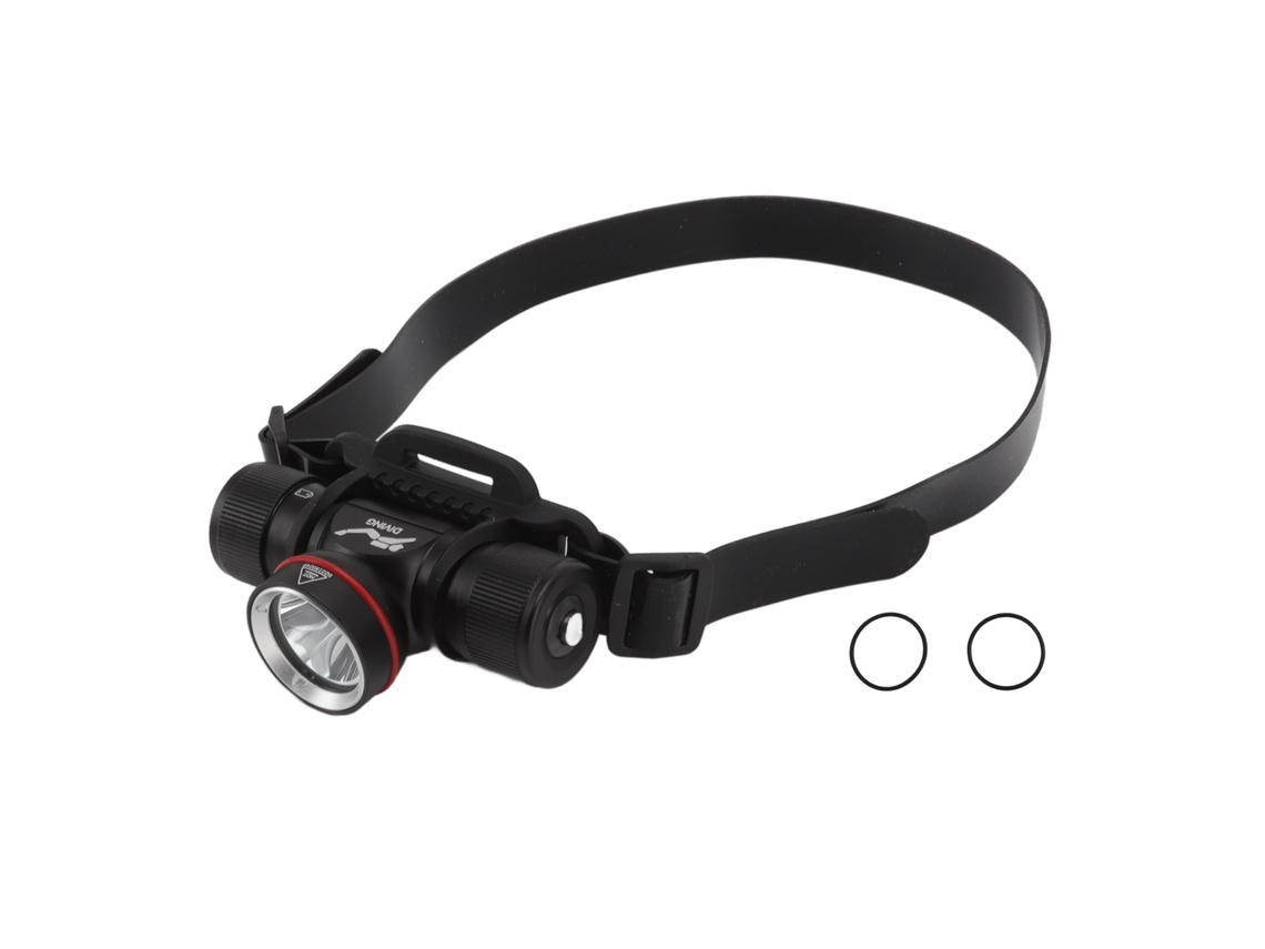2026 lanterna Frontal de Mergulho 1500lm Luz Amarela Led Impermeável Ipx8 Até 80m de Profundidade