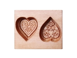 Moldes de Bolo de Madeira LAXISCREED Coração Natural