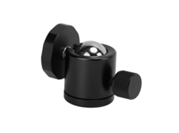 Cabeça De Bola Para Tripé De Alumínio Fundido Universal 360° Rotativa Com Parafuso De 1/4" Para Câmera Slr Preta