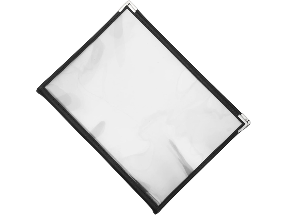 Pasta Exibição De Cardápio Restaurante Beaupretty Em Pvc Transparente E Resistente, Com 16 Compartimentos, Ideal
