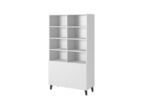 Estante Pafos 100x40x176,5 Cm Branco Mate Cama Meble