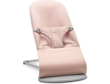 Espreguiçadeira BABYBJÖRN Bliss Moldura Cinza Claro 3D Jersey Rosa Claro