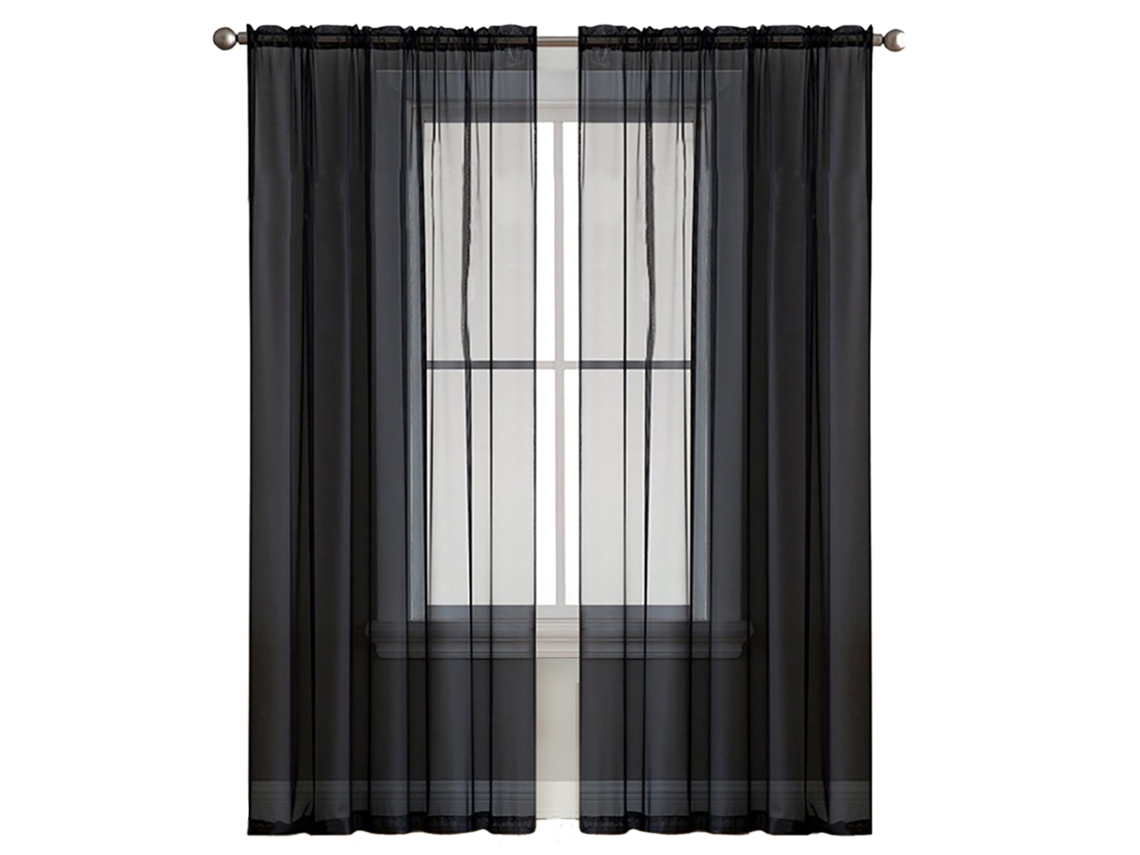 Cortinas De Tule (translúcidas Para Sala E Quarto)