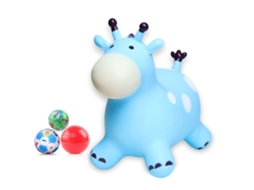 Cavalo inflável WalshLXq para crianças, brinquedo de montar em forma de animal com ótimo pulo, azul, ideal para casa.
