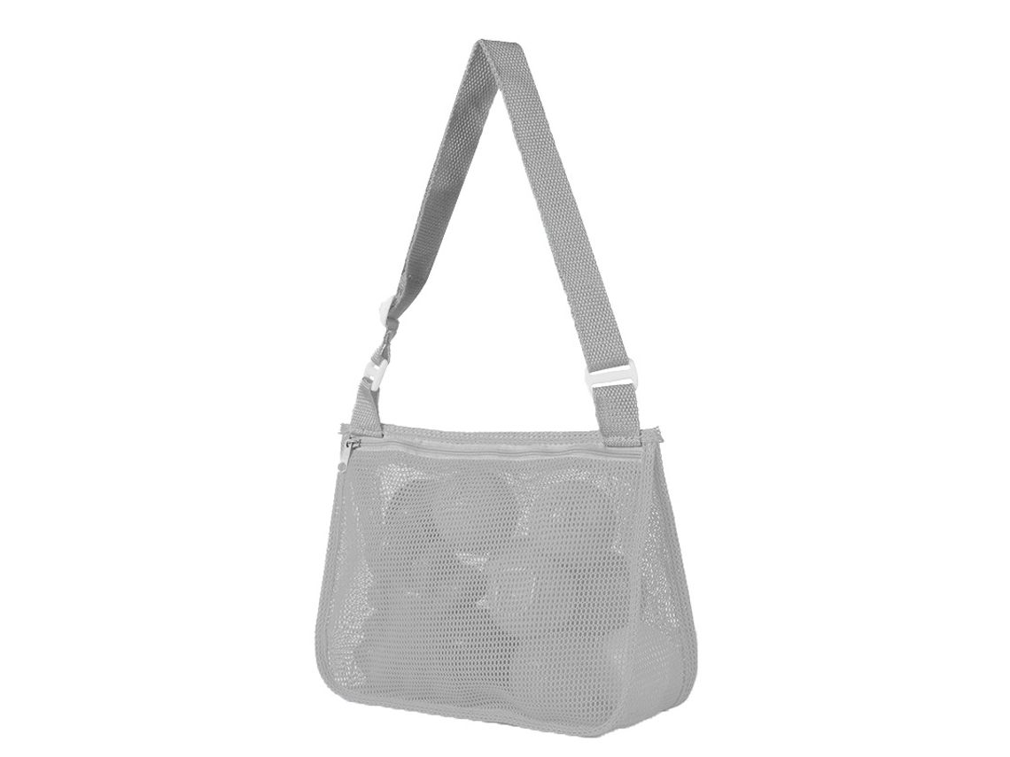 Bolsa De Armazenamento De Malha Para Brinquedos De Praia Yuysan 21x25x8cm Cinza (aa23)
