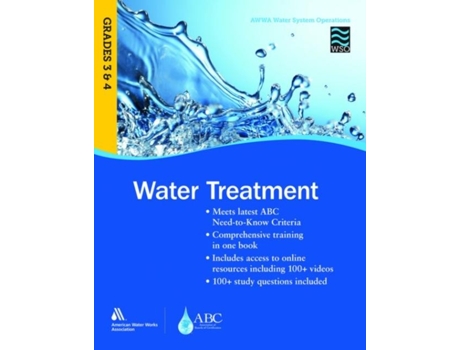 Livro Wso Water Treatment, Grades 3 Amp 4 De Awwa (inglês)