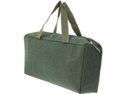 Bolsa de ferramentas Alipis em lona verde com zíper largo, resistente, fácil de acessar | S/MARCA