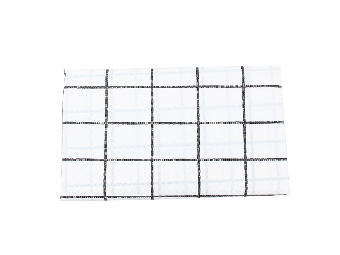 Mantel de Mesa à Prova de Óleo em PVC Preto e Branco