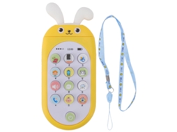 Mali brinquedo de Celular Infantil Musical Multifuncional com Cordão para Bebê Amarelo