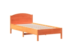 Cama Sem Colchão 90x200 Cm Pinho Maciço Castanho mel MAISON EXCLUSIVE