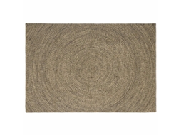 Vidaxl Tapete De Área Natural E Preto 200 X 290 Cm Juta